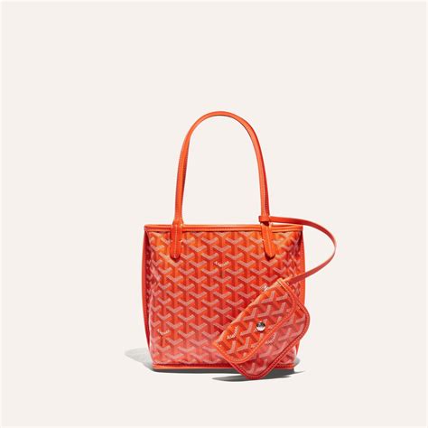 goyard mini tote orange|anjou mini bag price 2023.